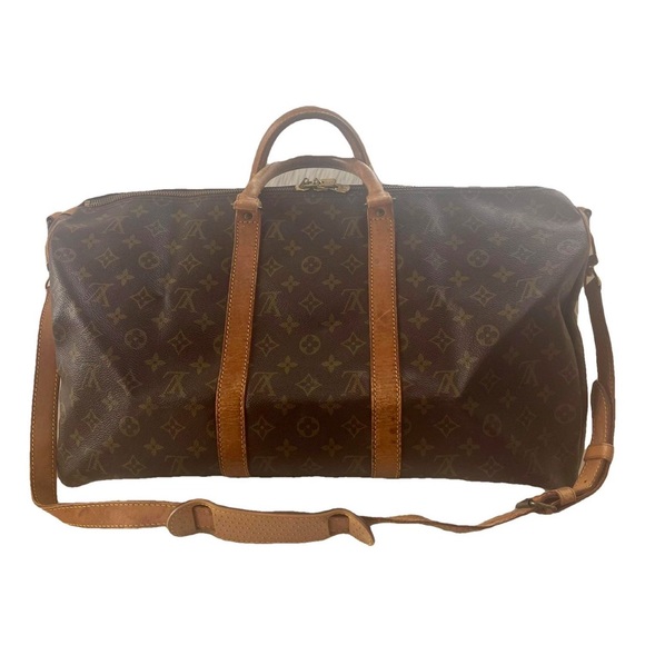 ✨💎AUTHENTIC LOUIS VUITTON Keepall Bandoulière 50 Monogram with Strap - Picture 1 of 13